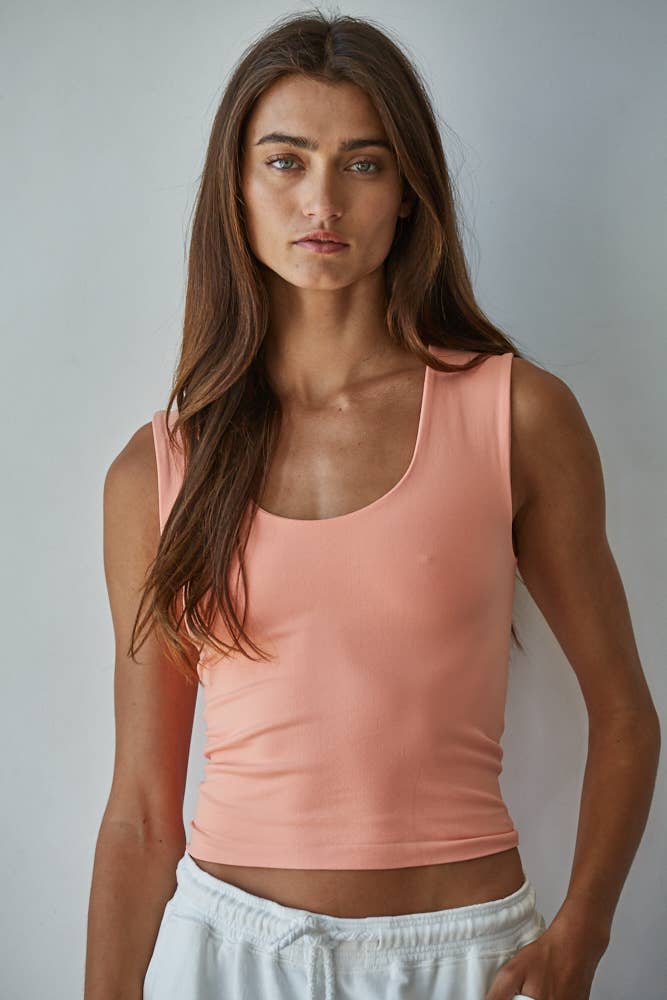Double Layered Seamless Tank Top