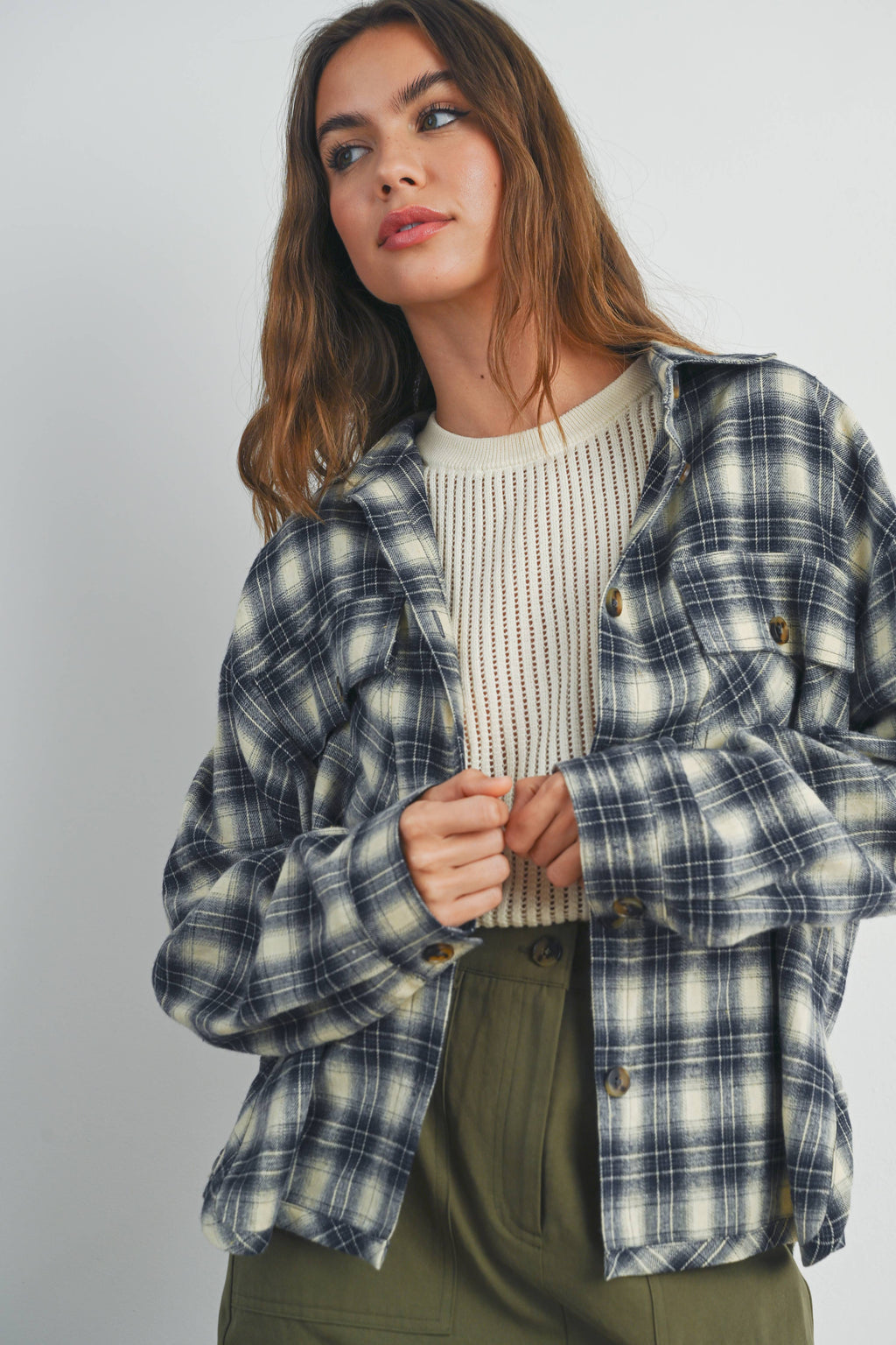 Plaid Long-Sleeve Flannel