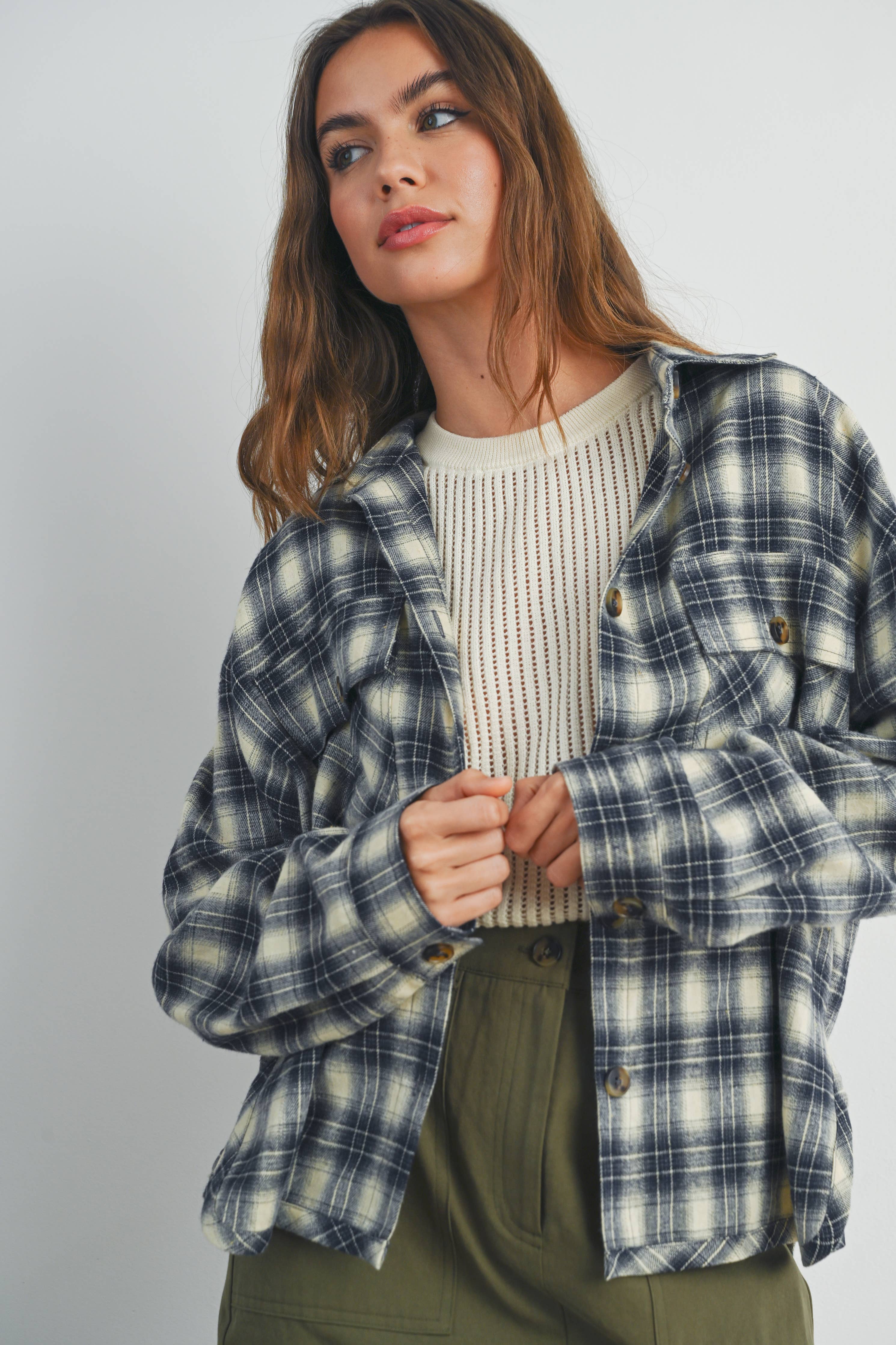 Plaid Long-Sleeve Flannel
