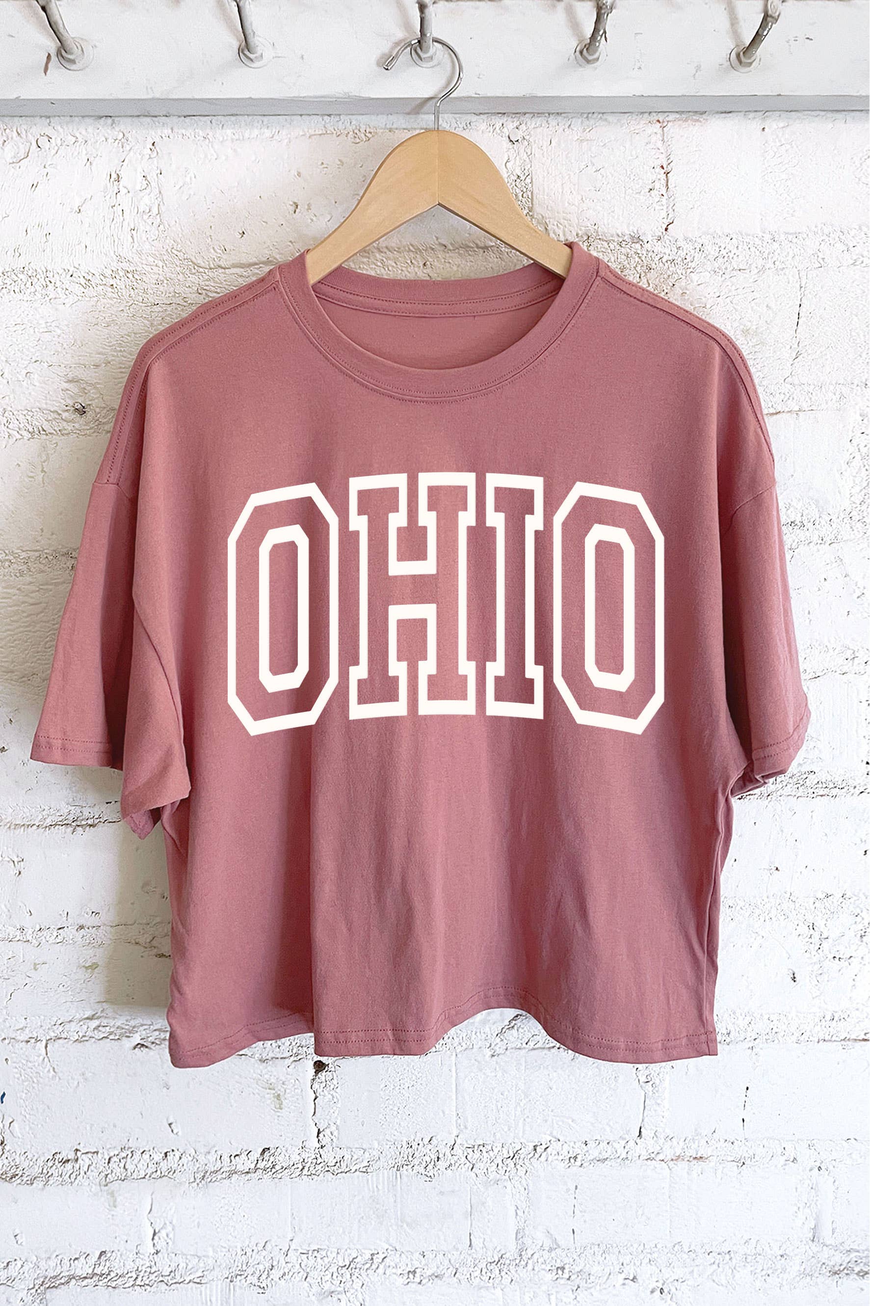 OHIO PUFF GRAPHIC LONG CROP TOP