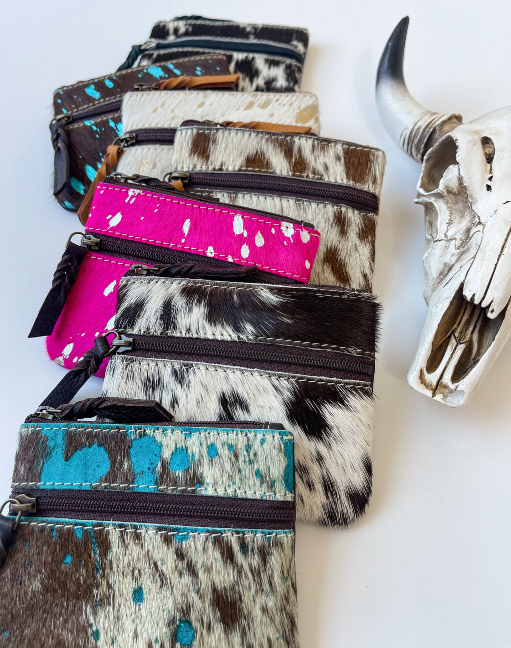 Western Cowhide Money Pouch