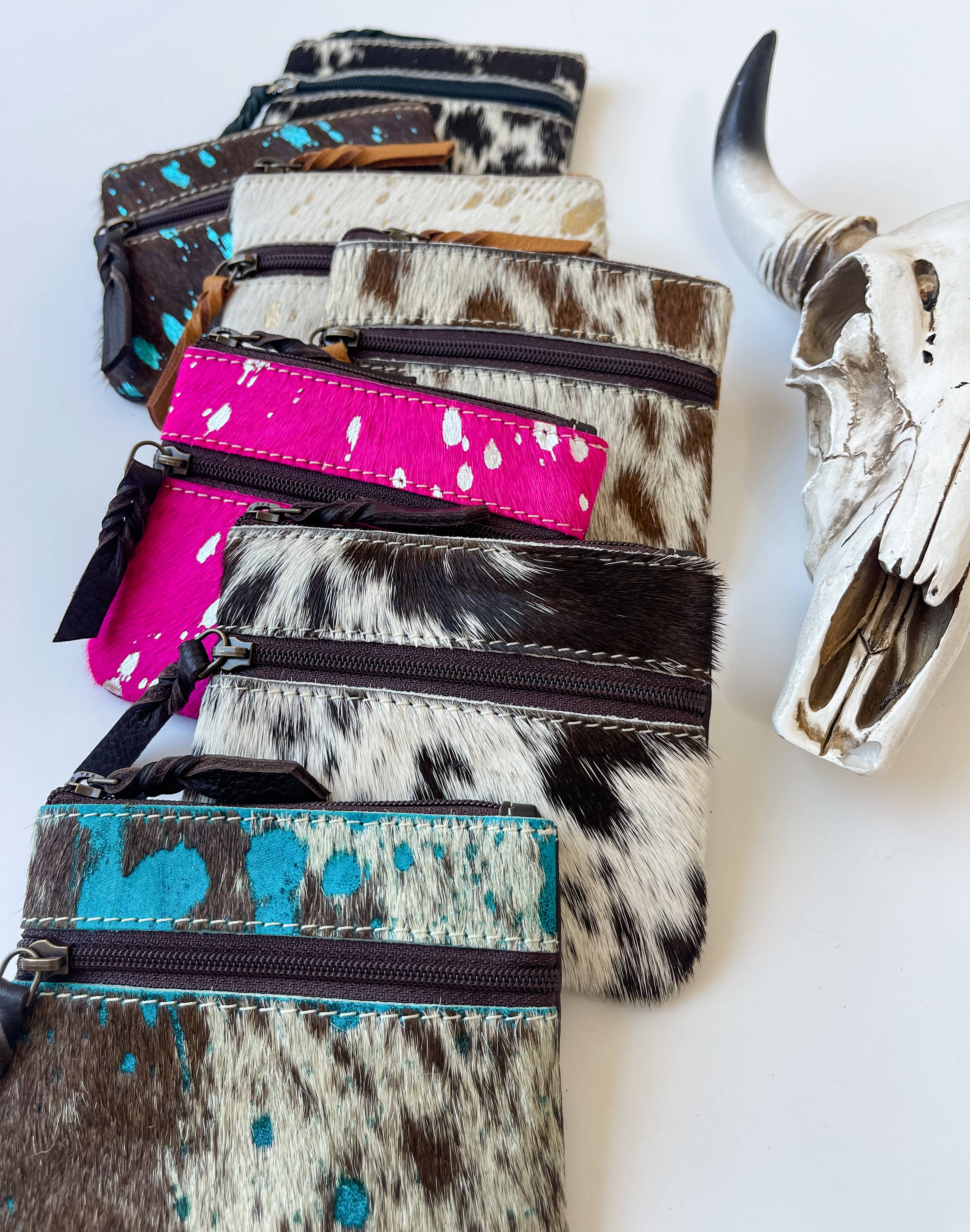 Western Cowhide Money Pouch
