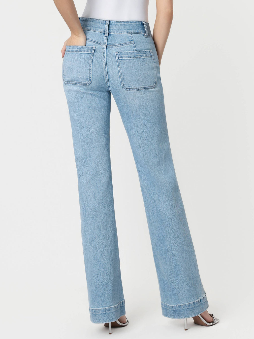 90'S VINTAGE SUPER HIGH RISE FLARE JEANS F5655