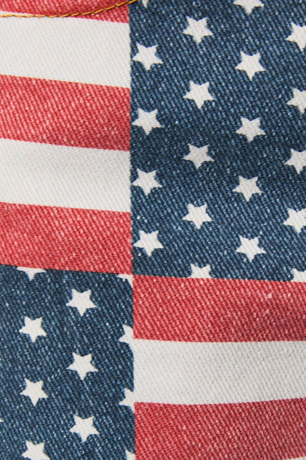 AMERICAN FLAG DENIM SHORTS