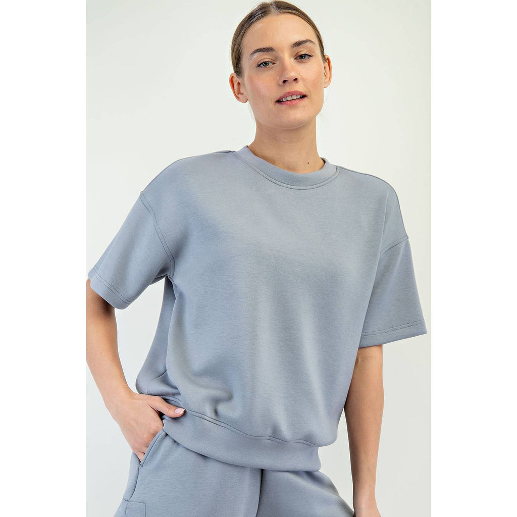 MODAL SCUBA BASIC SHORT SLEEVE TOP