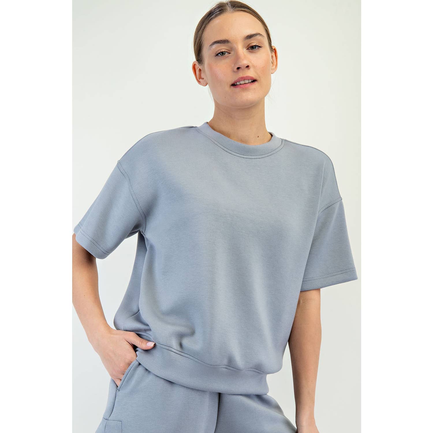 MODAL SCUBA BASIC SHORT SLEEVE TOP