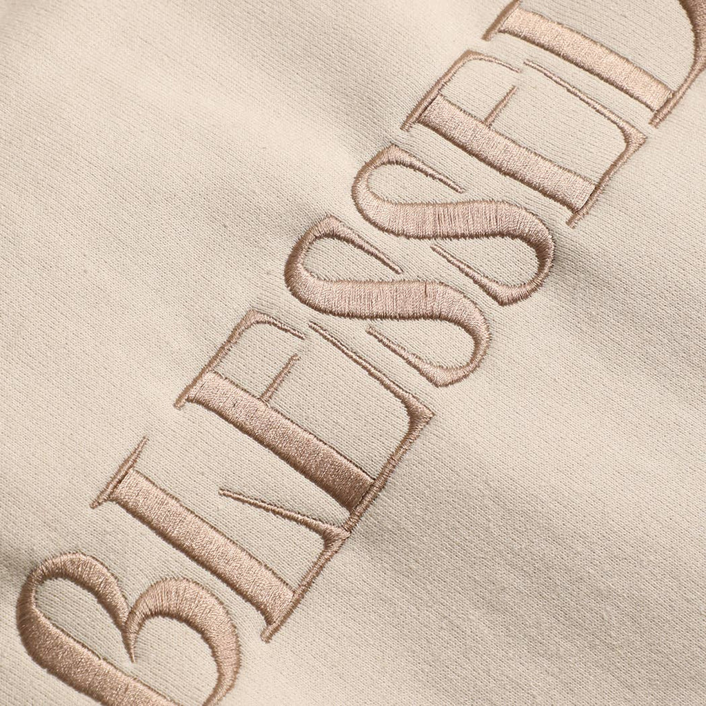 BLESSED Embroidered Fleece Heavyweight Sweatshirt