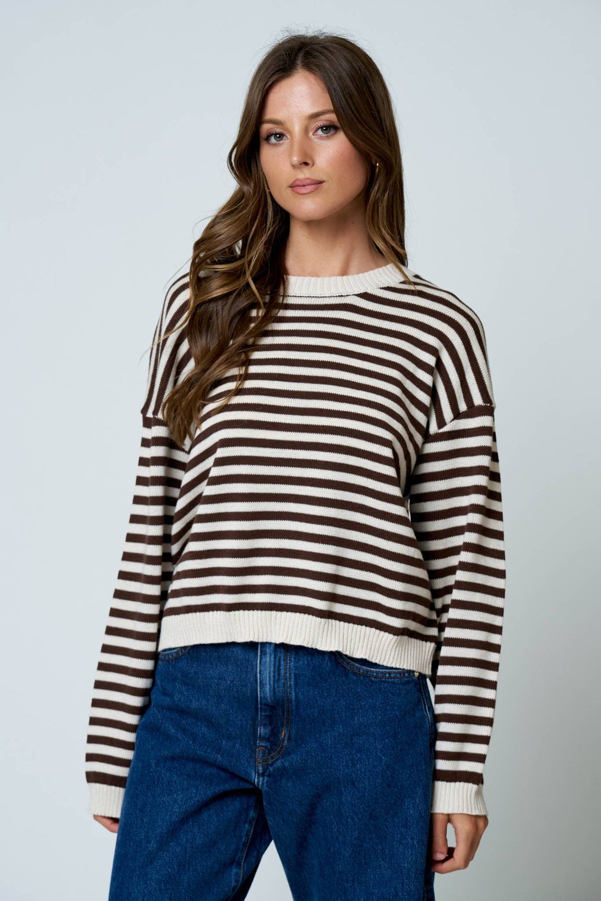 STRIPE RELAXED SWEATER