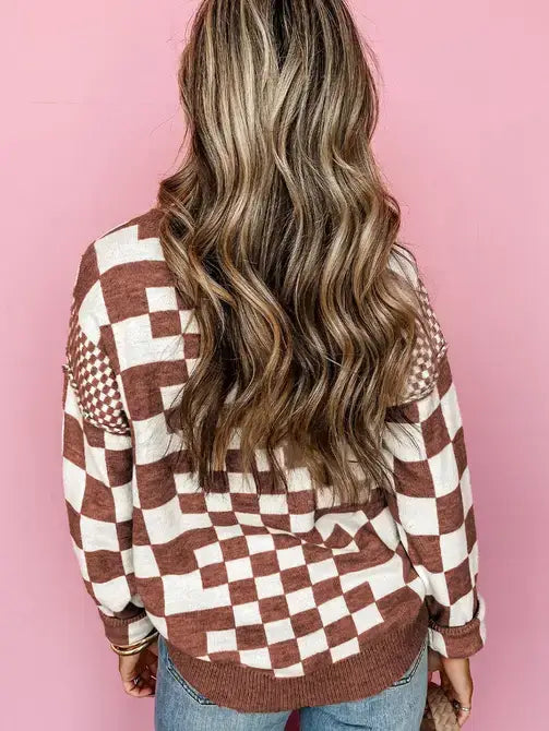 Cozy Checkered Sweater