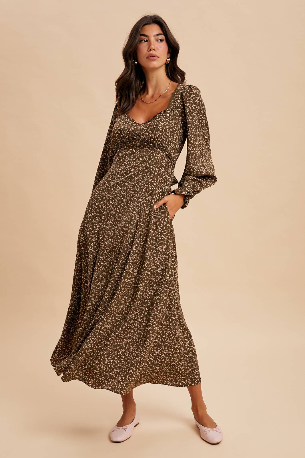 SWEETHEART FLORAL MAXI DRESS