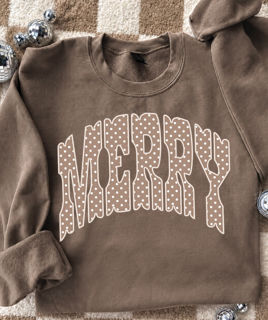 Merry Polka Dot Sweatshirt