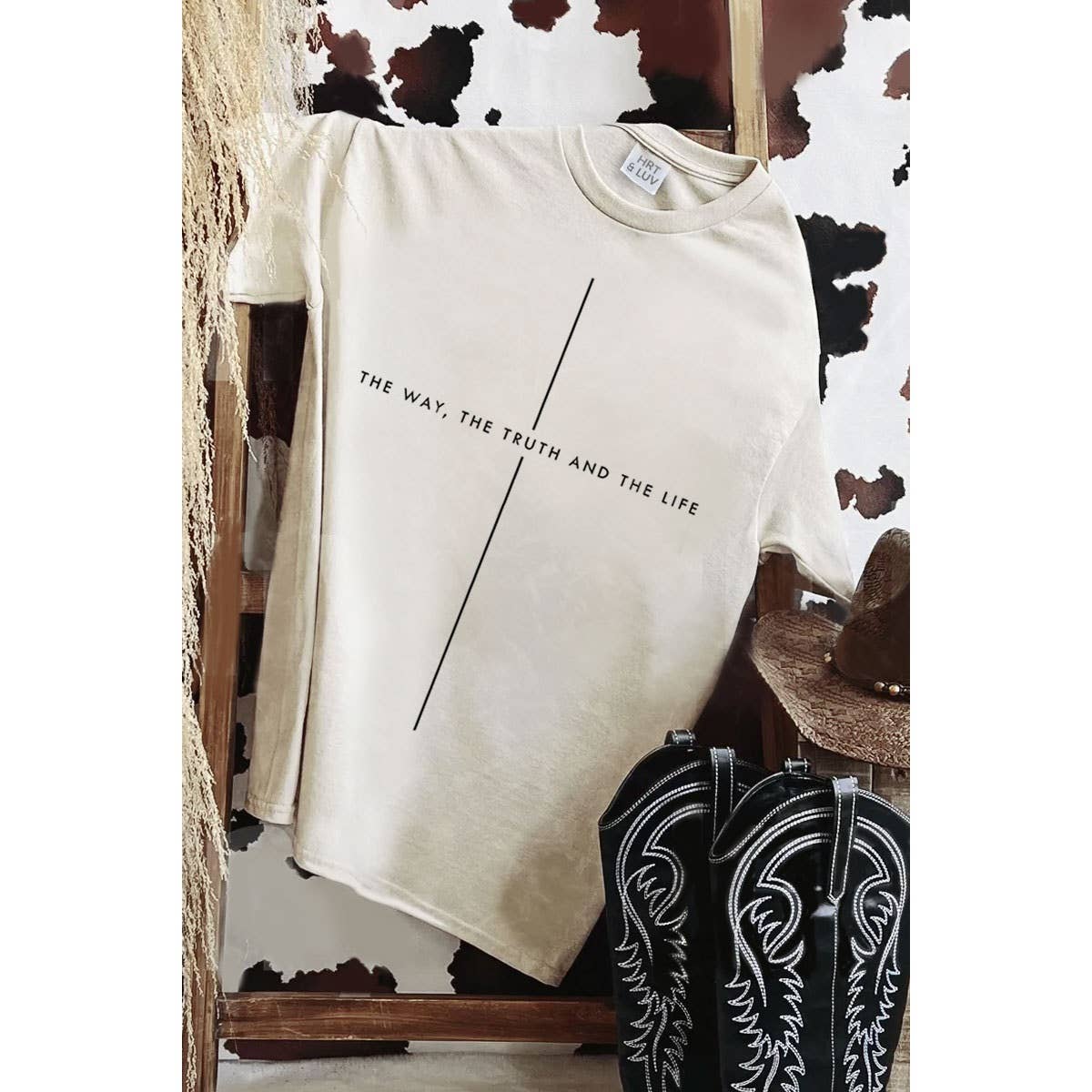 THE WAY THE TRUTH AND THE LIFE MINERAL GRAPHIC TEE