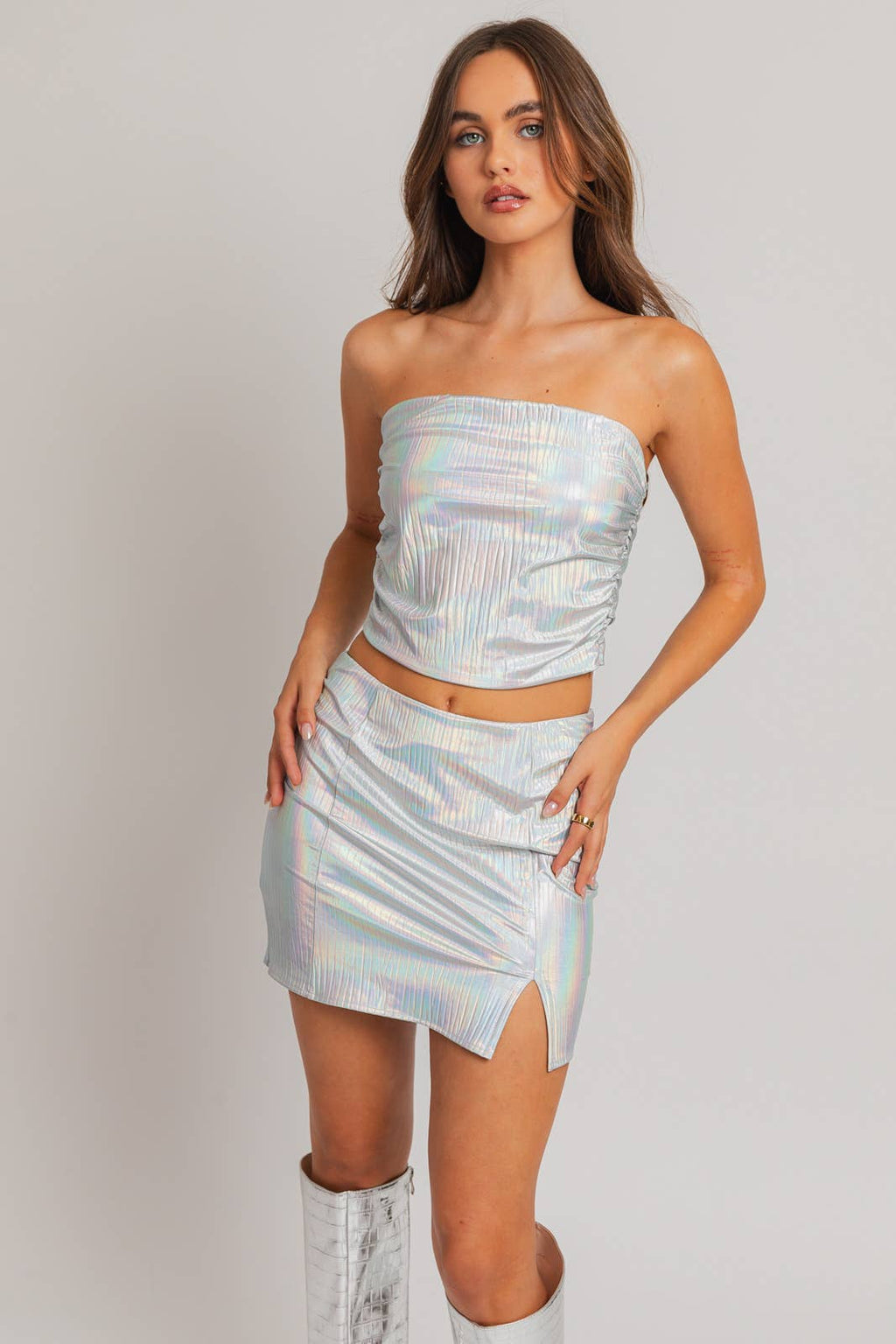 Ruched Tube Top