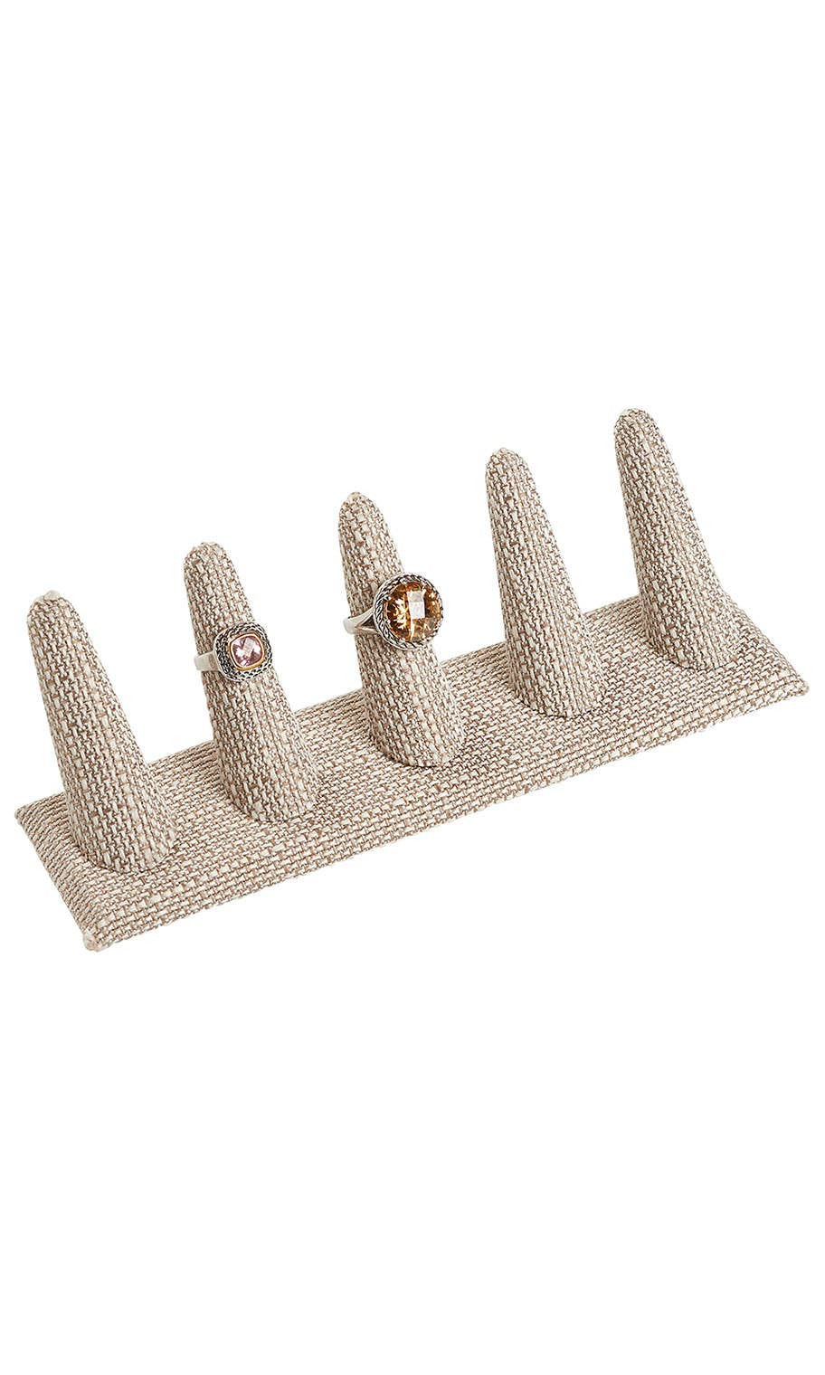 5-Ring Linen Finger Display