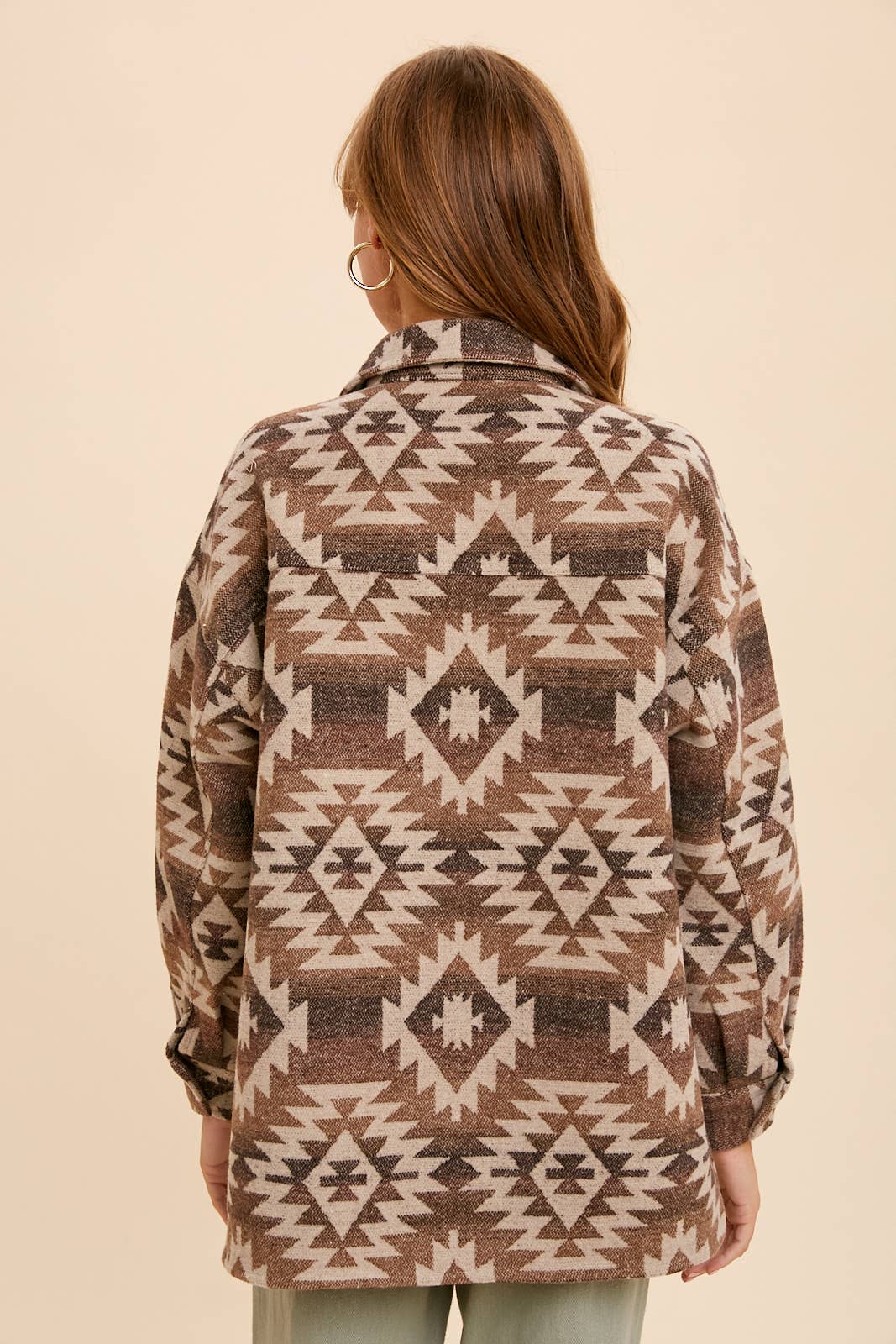 Aztec Print Shacket