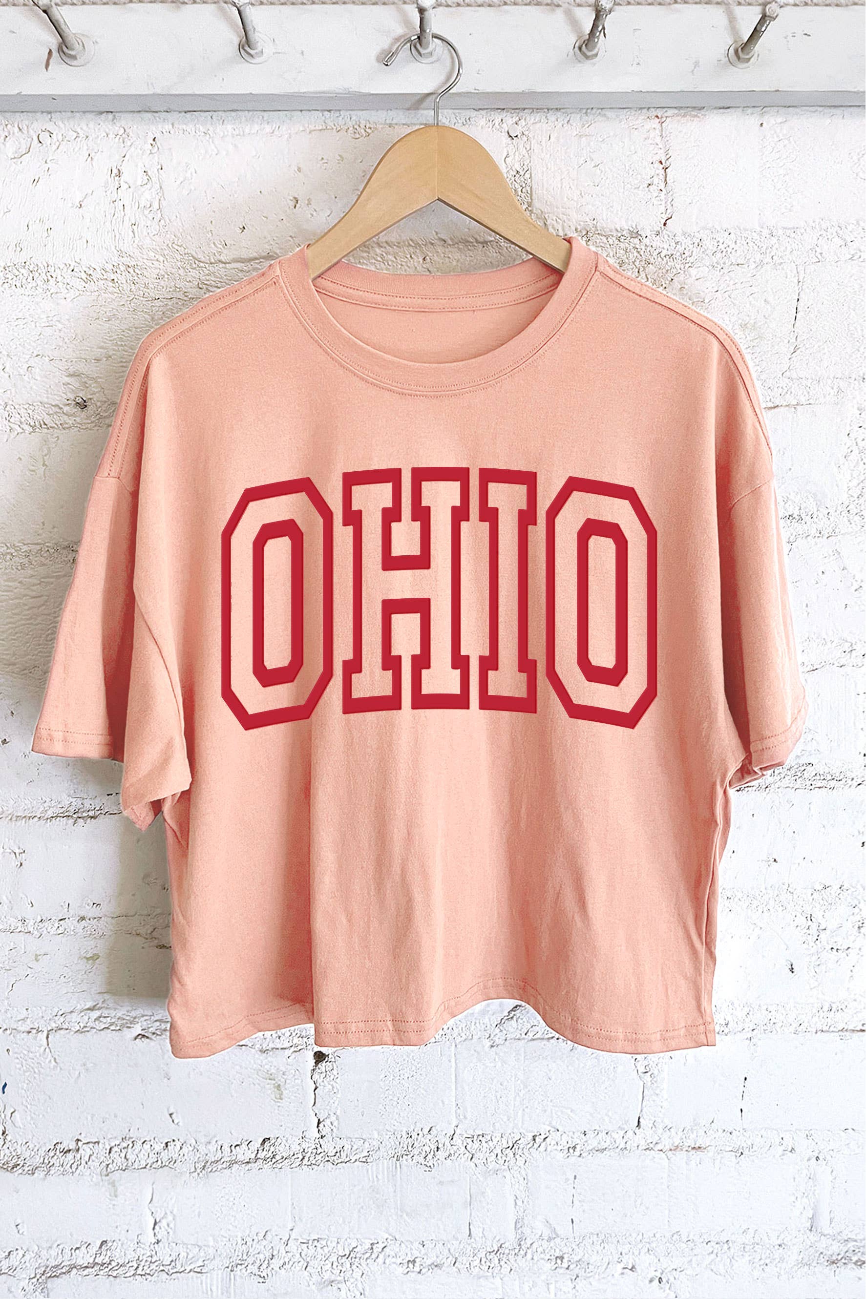 OHIO PUFF GRAPHIC LONG CROP TOP
