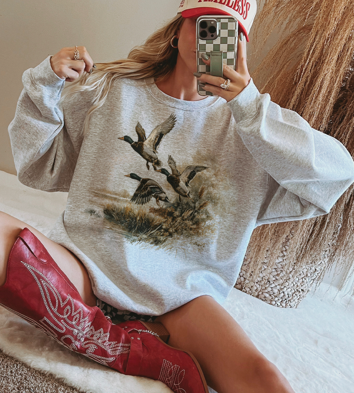 Duck Trio Flying Sweatshirt