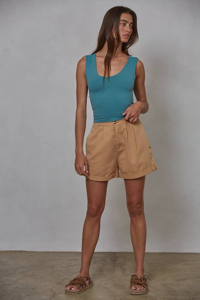 Double Layered Seamless Tank Top