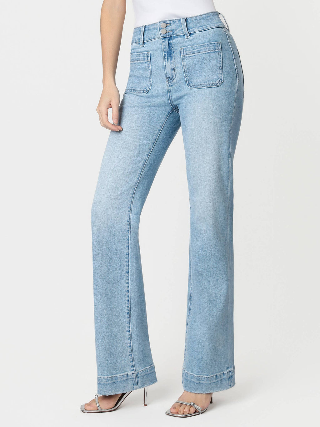 90'S VINTAGE SUPER HIGH RISE FLARE JEANS F5655