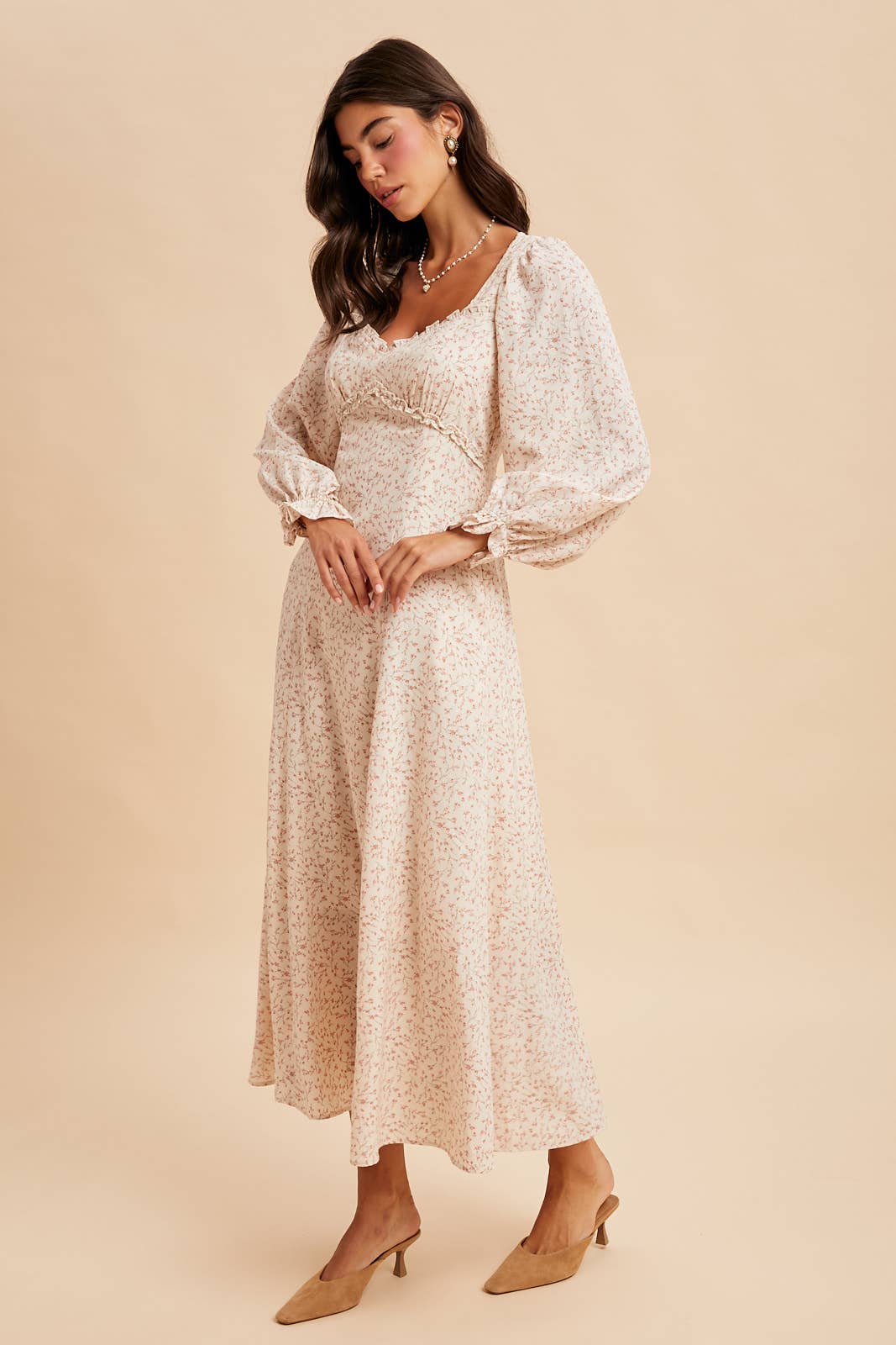 SWEETHEART FLORAL MAXI DRESS