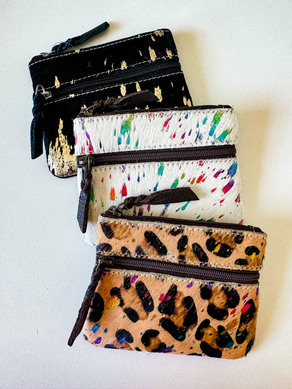 Western Cowhide Money Pouch