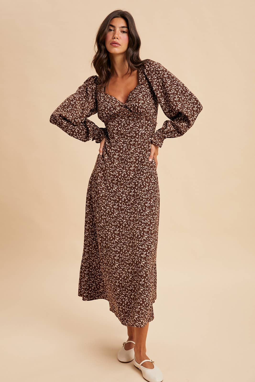 SWEETHEART FLORAL MAXI DRESS