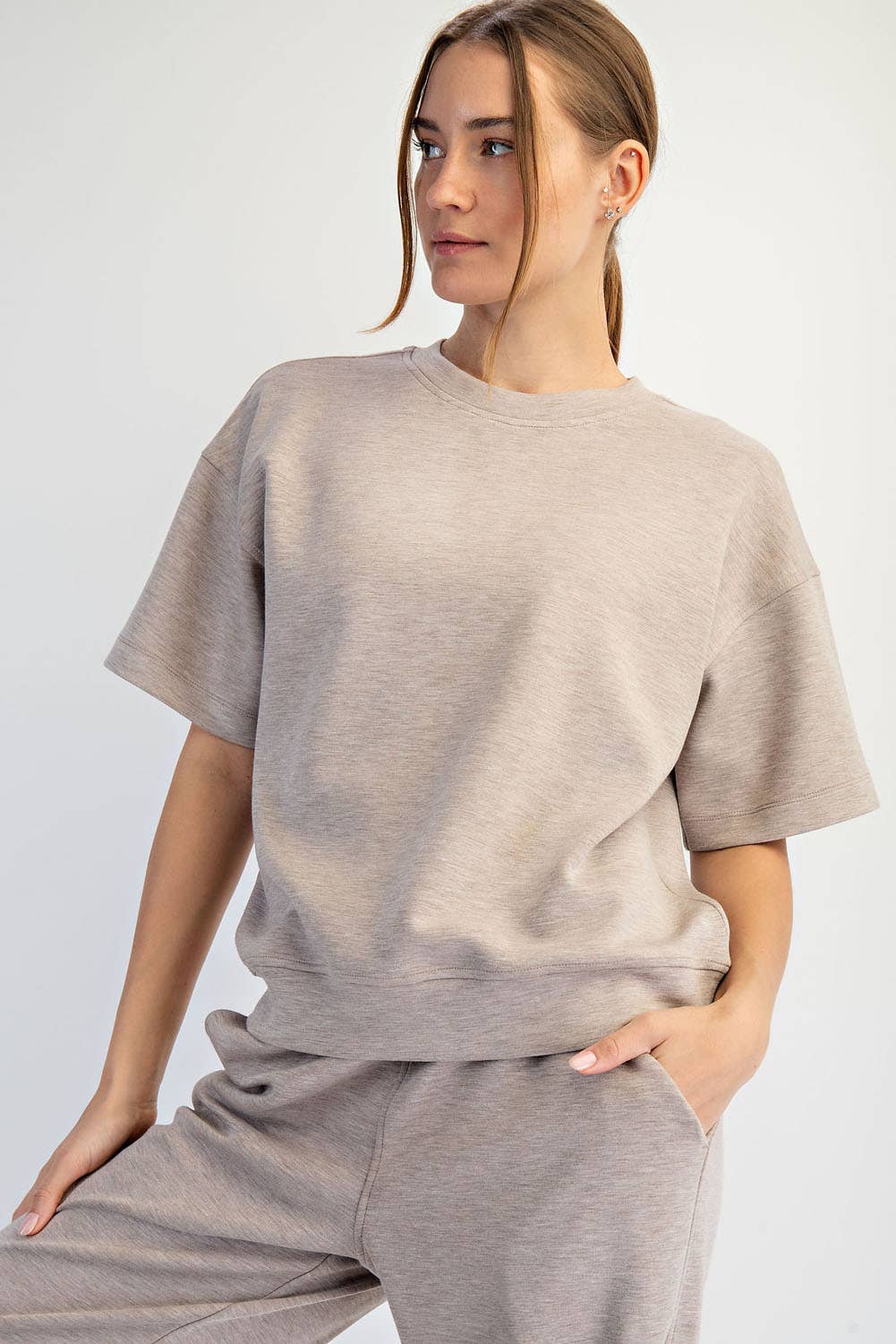 MODAL SCUBA BASIC SHORT SLEEVE TOP