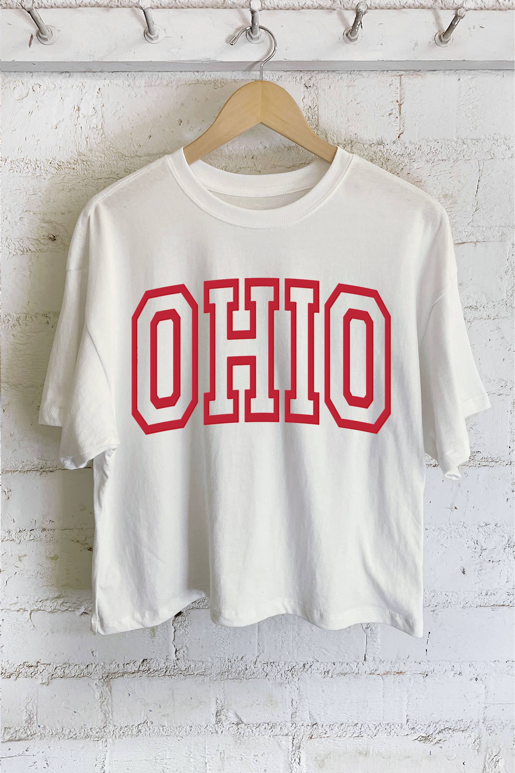 OHIO PUFF GRAPHIC LONG CROP TOP