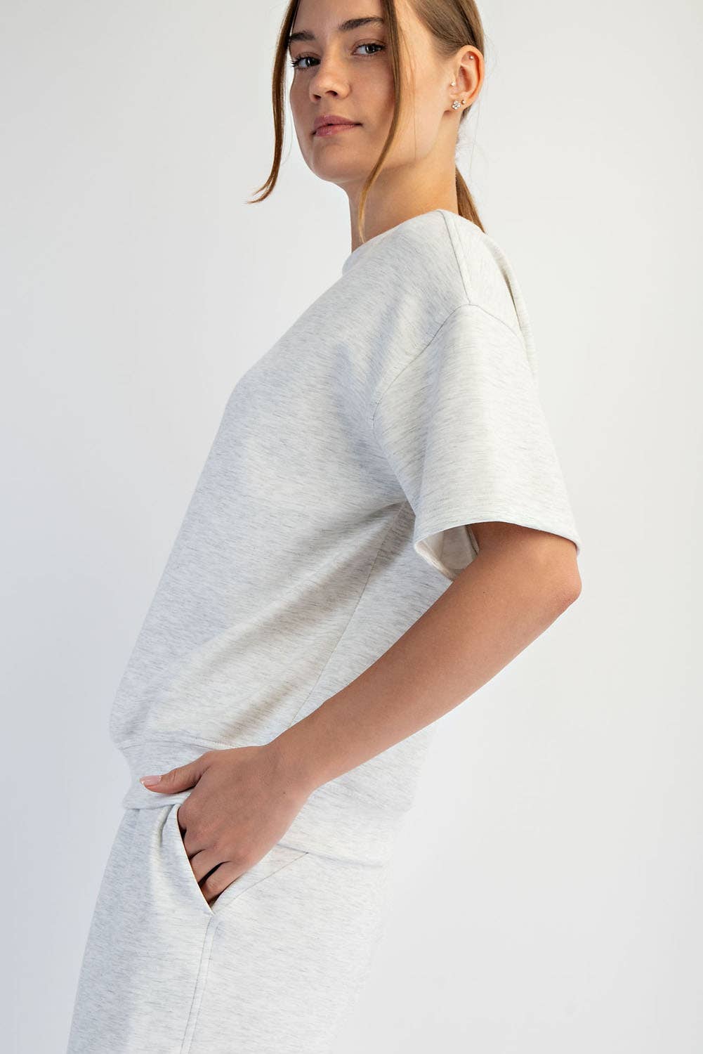 MODAL SCUBA BASIC SHORT SLEEVE TOP