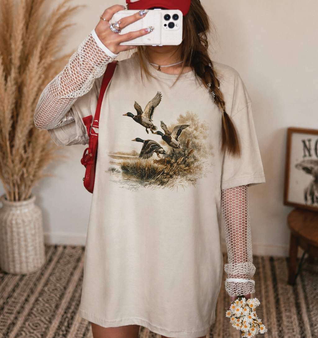 Duck Trio Flying Sweatshirt