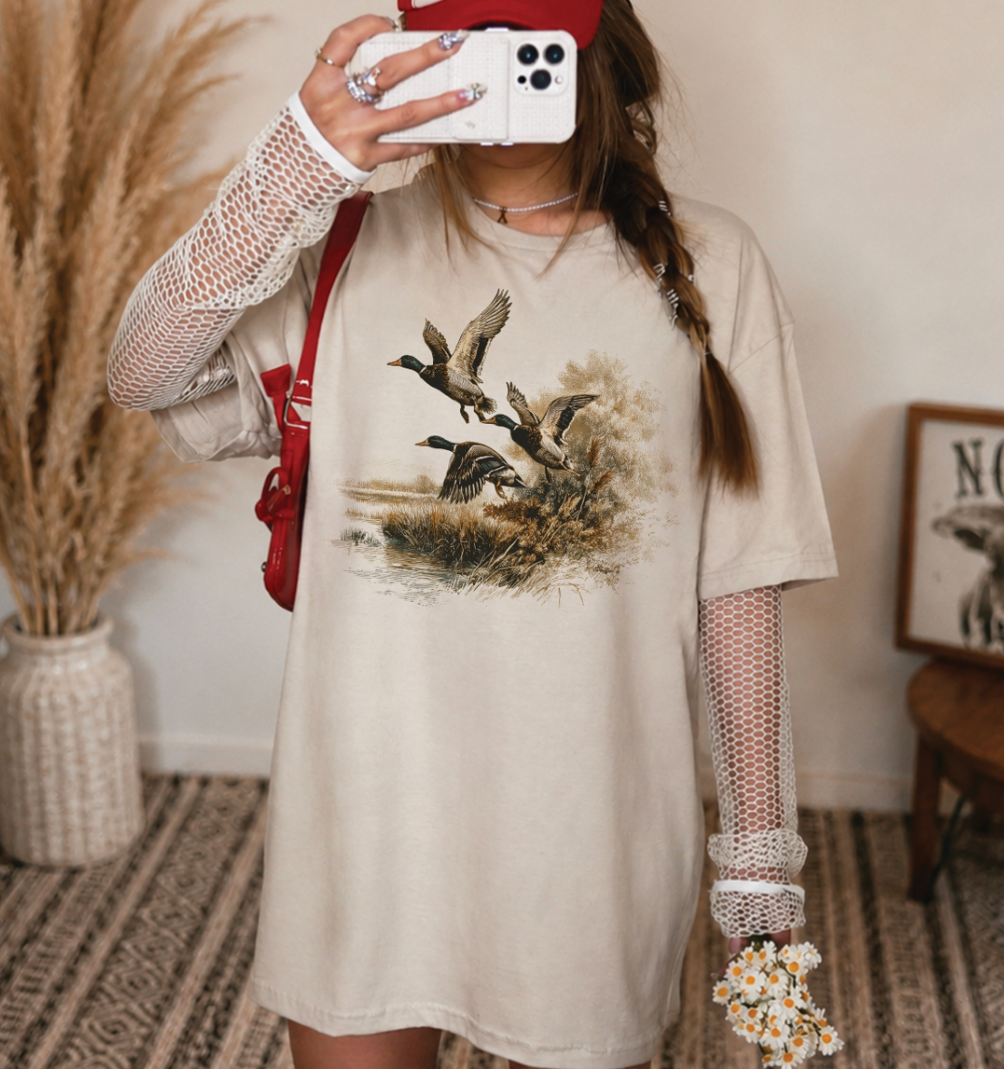 Duck Trio Flying Sweatshirt