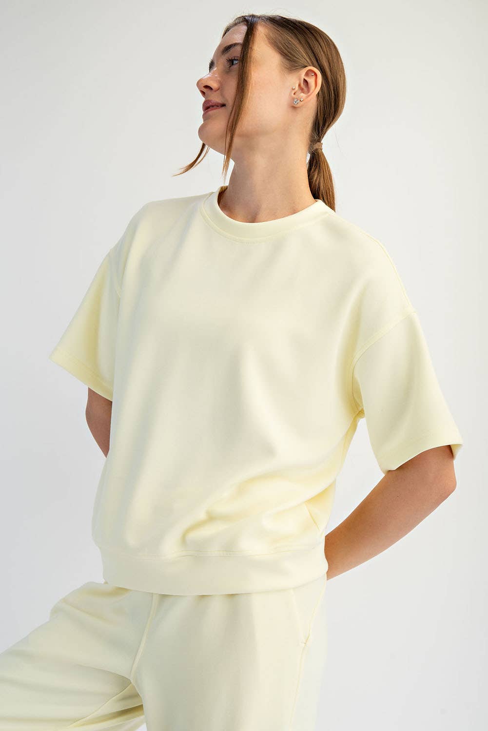 MODAL SCUBA BASIC SHORT SLEEVE TOP