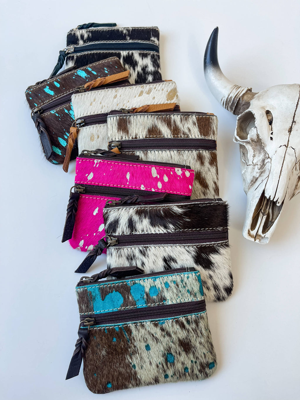 Western Cowhide Money Pouch