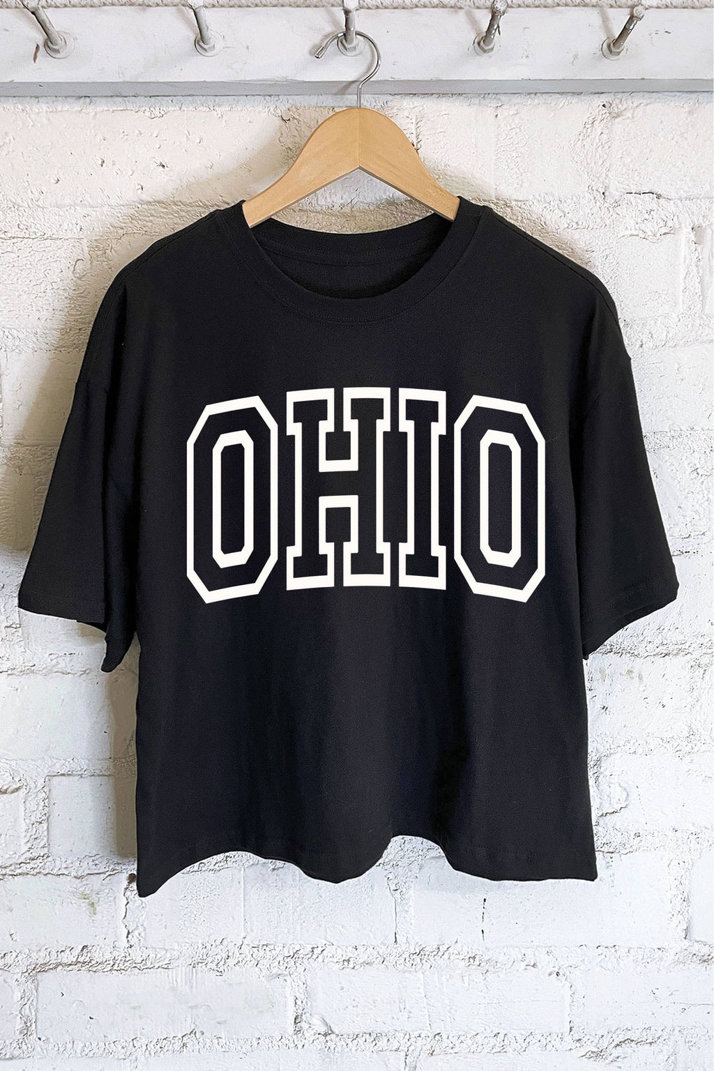 OHIO PUFF GRAPHIC LONG CROP TOP