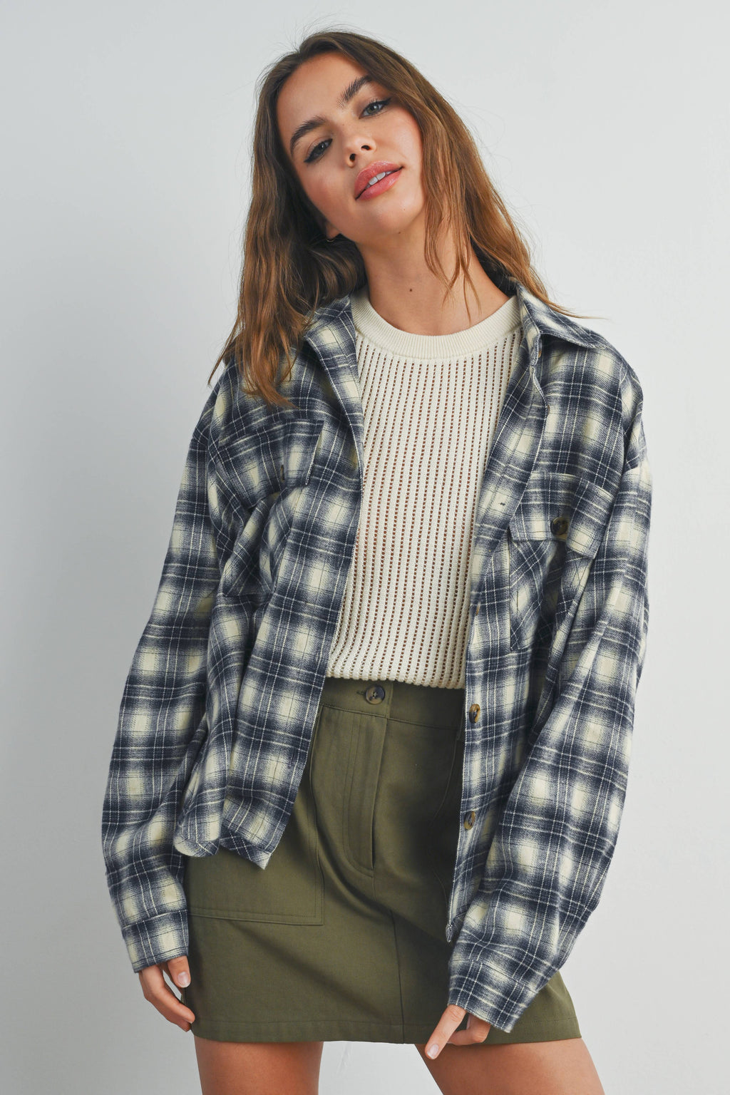 Plaid Long-Sleeve Flannel