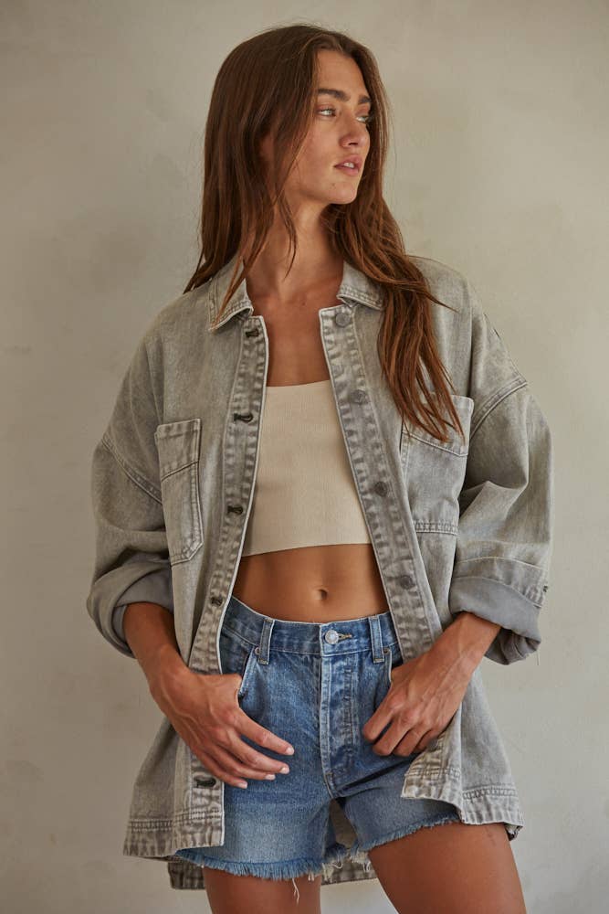 Washed Denim Jacket
