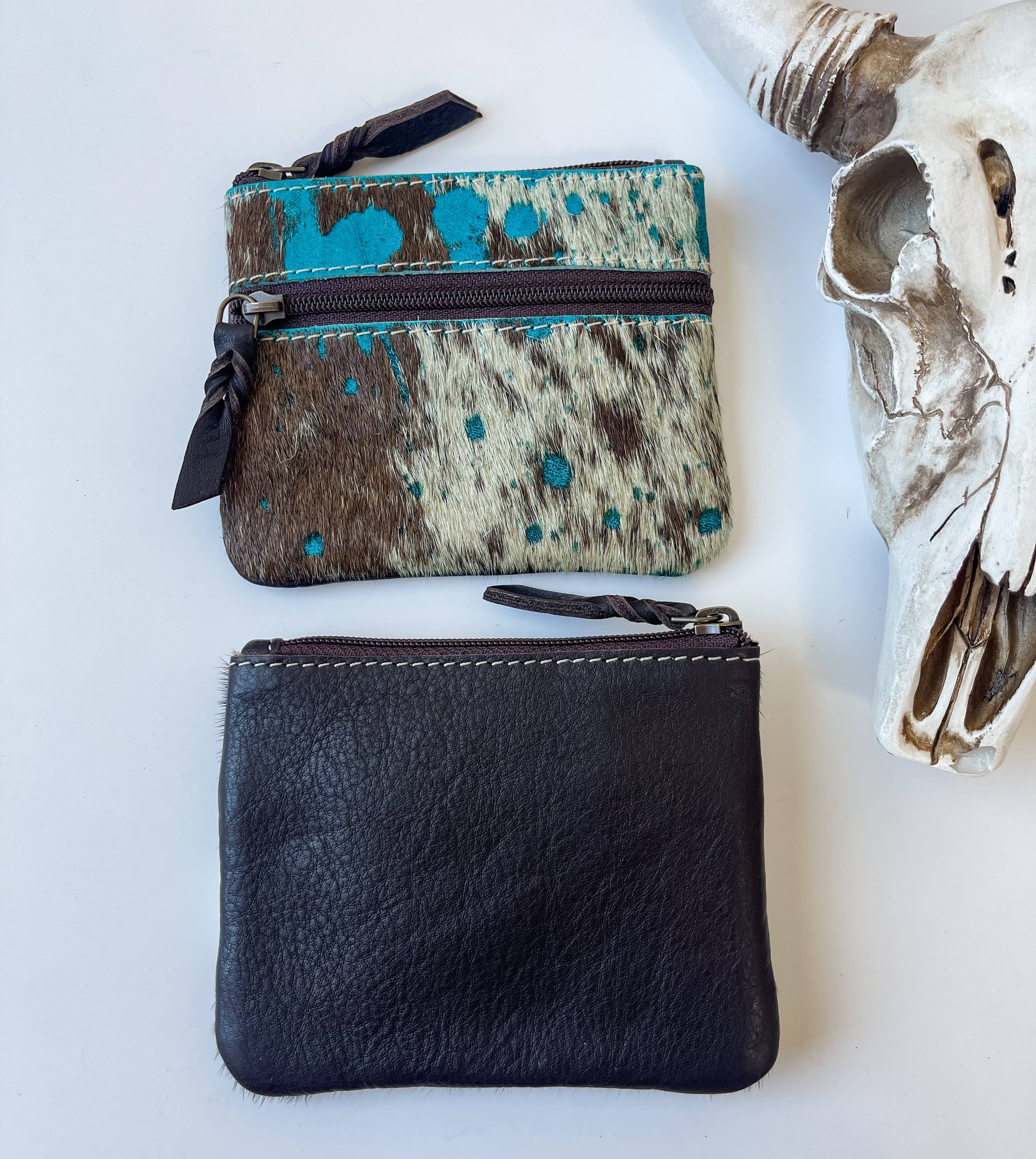 Western Cowhide Money Pouch