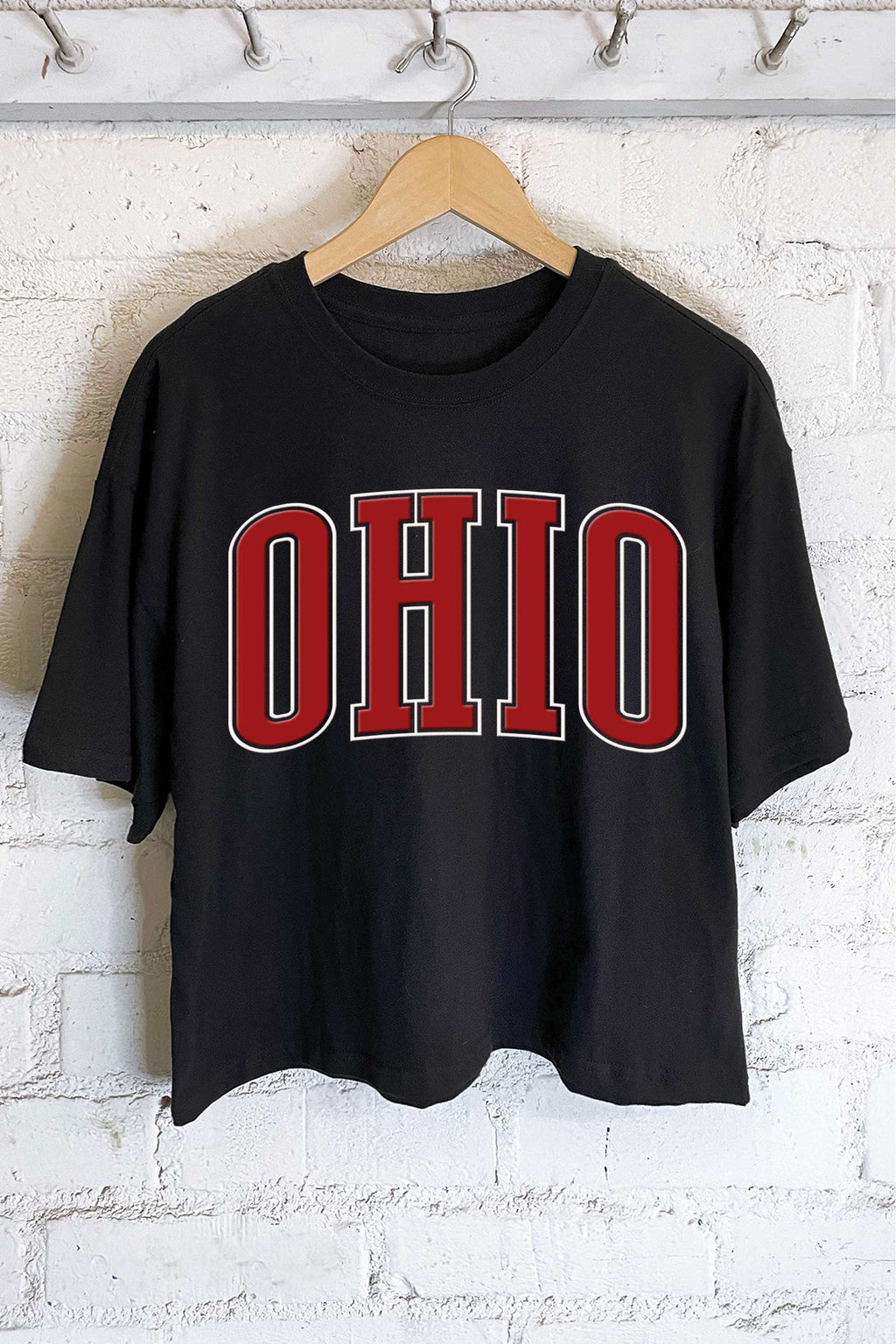 OHIO PUFF GRAPHIC LONG CROP TOP