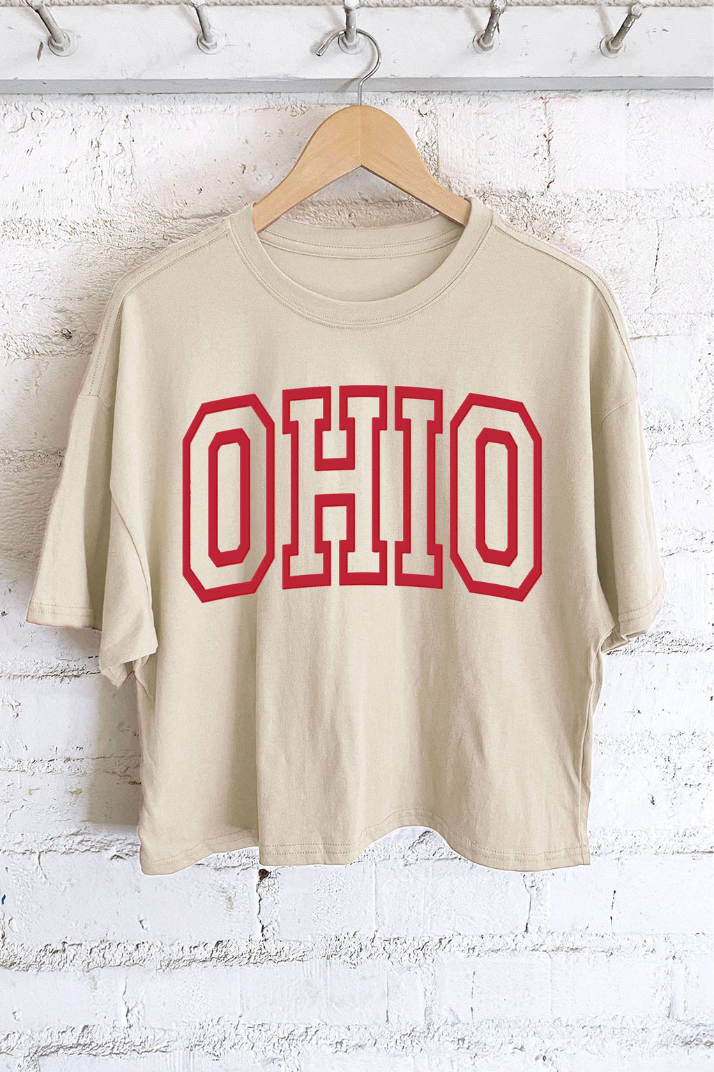 OHIO PUFF GRAPHIC LONG CROP TOP