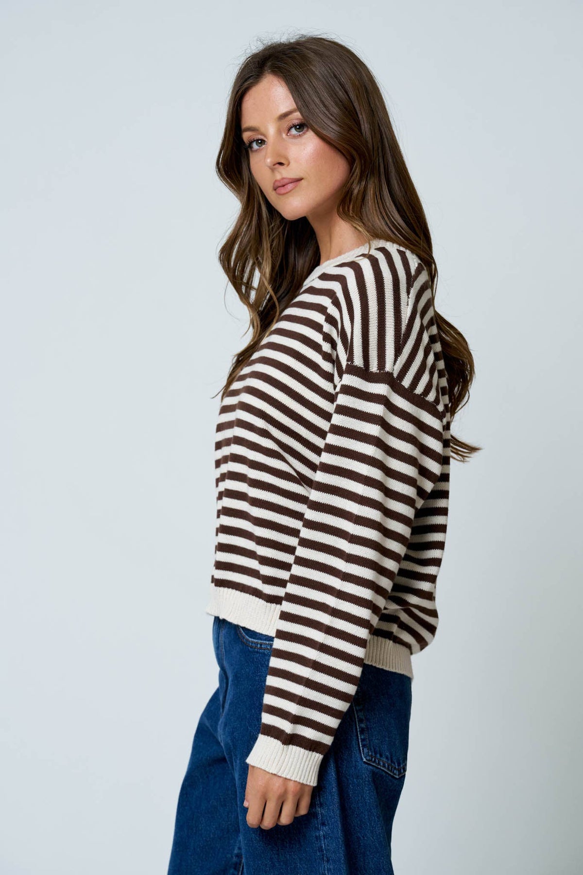 STRIPE RELAXED SWEATER